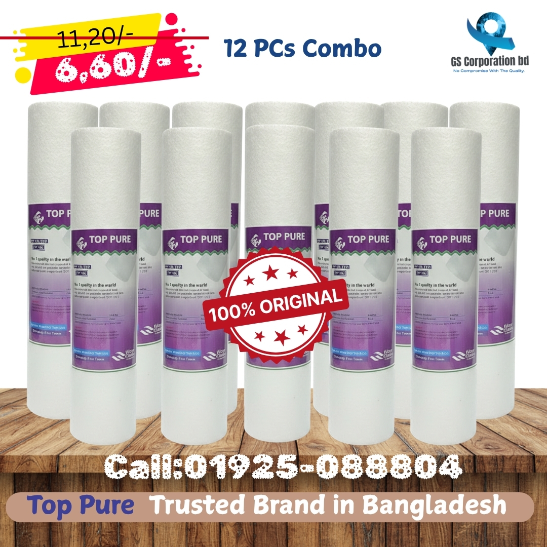 Top Pure PP Filter Combo (12 Pcs – 90G 5 Micron)